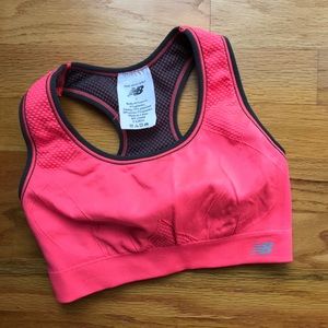 New Balance bright pink sports bra
